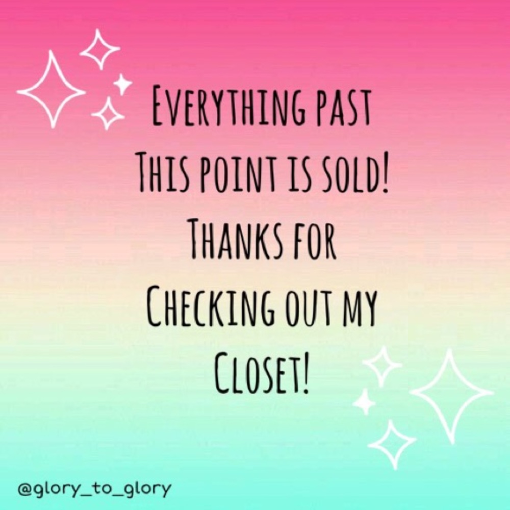 Everything past this point is sold!